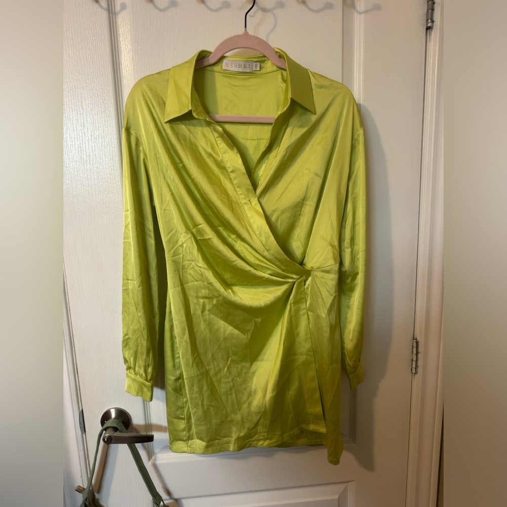 Lime green meshki dress